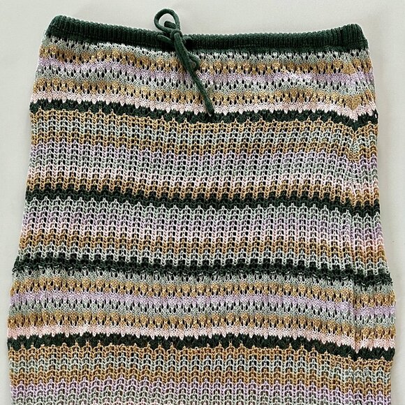 Sunset Stripe Knit Midi Skirt | Size XL / 14-16 - Picture 3 of 7